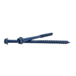 1/4 x 3-3/4" Hex Head Concrete Screw Anchor. 100 Pieces with Drill Bit (Miami-Dade Compliant) (1/4 x 3-3/4")
