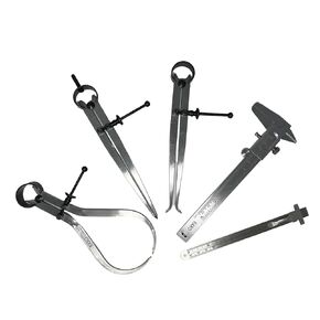 EXXO TOOLS Caliper Measuring Set - Calipers Measuring Tool Inside Caliper Outside Caliper Spring Divider Steel Measurement Tool Woodworking Tools Wood Lathe Marking Tool - 5 Piece Calipers Set