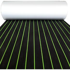 KXKZREN Boat Flooring EVA Foam Decking Sheet Faux Teak Marine Mat Marine Carpet Cooler Tops Non-Slip Self-Adhesive Flooring for Motorboat RV Yacht Kayak Swim Platform 94" x 47"/44"/35"/23"/16"
