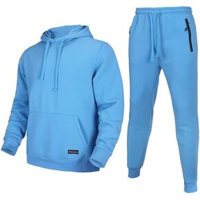 بدلة رياضية رجالية مكونة من قطعتين بدلة رياضية بأكمام طويلة وغطاء للرأس رياضي كاجوال وبدلات رياضية مع جيوب in Kuwait