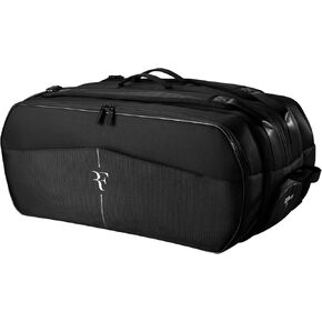 WILSON RF Tournament Tennis Racket Bag - Holds up to 15 Rackets, Black