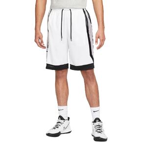 Nike Dri-FIT Elite Men's Basketball Shorts (White/Black/Black, DH7142-100)