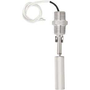 Liquid Water Level Sensor, 304 Stainless Steel Switch 1/2NPT Male Thread DC0-110V Side Mounted Liquid Water Level Sensor Switch for Aquariums Fish Hydroponics Pool