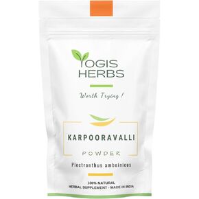 Karpooravalli Herbal Powder - 100% Natural Supplement for Respiratory Support, Digestive Wellness, & Nutritional Boost (16, Ounces)