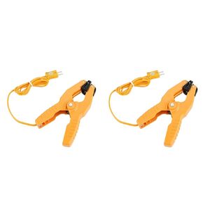 2pcs HT-05 K Type Thermocouple Sensor Temperature Lead Pipe Clamp 1~3/8-40~200℃, Practical Design for Industrial Temperature Measurement