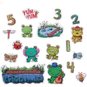 CHEFAN Felt Flannel Board Stories for Toddler, Five Little Monkeys Jumping On The Bed, Preschool Felt Activities, Flannel Graphic in Kuwait
