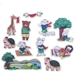 CHEFAN Felt Flannel Board Stories for Toddler, Five Little Monkeys Jumping On The Bed, Preschool Felt Activities, Flannel Graphic