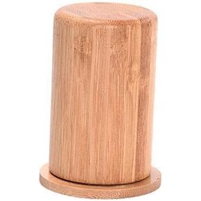 1 Piece Toothpick Holder Bamboo Toothpick Holder Toothpick Box Toothpick Dispenser Box Toothpick Container Toothpick Case Holder Toothpick Organizer with Lid, Cylindrical