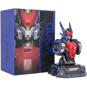 GaN Fast Charging Station, Wu Chenghou 1/72 Scale Mecha Action Figure - Multi-Hole Model with Base and Built-in LED Light - Compatible with Phones, Tablets, and Headphones