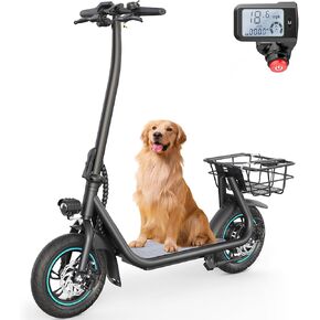 URBANMAX X2 Electric Scooter for Adults with Basket, 12" Adult Electric Scooters for Teens with Max 20 Miles & 18.6MPH Power by 550W, Foldable Electric Scooter for Commuting