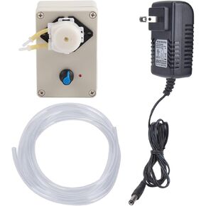 Peristaltic Liquid Pump Adjustable Flowing Dosing Pump, Industrial High Accuracy Peristaltic Liquid Pump for Aquarium Lab Analytical, 50/60HZ 10ml-250ml min Peristaltic Dosing Pump