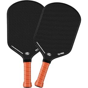 Pickleball Paddle - 3K Raw Carbon Fiber Surface (CFS) + Carbon Abrasion Surface (CAS) with High Grit & Spin, Sure-Grip Elongated Handle, Pickle Ball Paddle with 16mm Polypropylene Honeycomb Core in Saudi Arabia