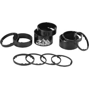 11PCS Headset Spacer Bike Fork Stem Aluminum Carbon Fiber Mountain Bikes Road Bicycle Ultralight Headset Spacers fit MTB Road BMX EBikes