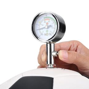 Air Pressure Gauge, Air Pressure Gauge for Inflatables, Metal Ball Pressure Gauge Portable Mini Digital Inflation Accessories Durable Sports Ball Barometer Gauge for Basketball Football Volleyball