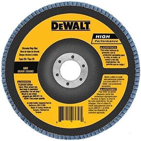 DEWALT DW8337 4-1/2-Inch by 5/8-Inch-11 24g Type 29 HP Flap Disc
