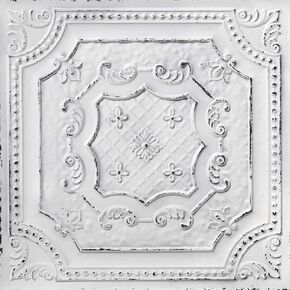 DCT04 Elizabethan Shield PVC 2' x 2' Lay-in or Glue-up Ceiling Tile (Covers / 100 sq.ft), Graphite Gold, 25 Piece in Saudi Arabia