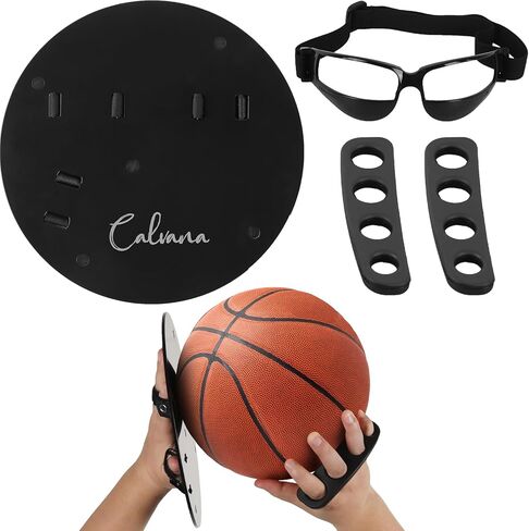 Basketball Shooting Off Hand Trainer Kit for Both Handed Shooters - Includes Dribbling Goggles - Enhances Shooting Accuracy and Ball Handling in Saudi Arabia