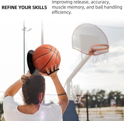 Basketball Shooting Off Hand Trainer Kit for Both Handed Shooters - Includes Dribbling Goggles - Enhances Shooting Accuracy and Ball Handling in Saudi Arabia