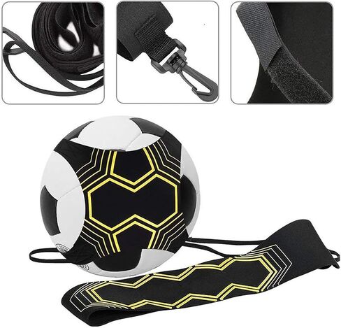 مدرب ركلة كرة القدم المنفرد من ONEVER، معدات تدريب كرة القدم، مساعد تدريب على مهارات كرة القدم المنفردة، مساعد تدريب تحسين مهارات كرة القدم للأطفال البالغين، عبوة واحدة in Kuwait