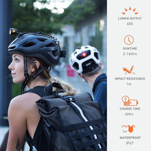 Light & Motion Vis 360 Pro Plus، مثالية للتنقلات، ورائعة للطريق أيضًا. تغطية 360 درجة مع مجموعة المصابيح الأمامية/المصابيح الخلفية المثبتة على الخوذة. يشتمل على حزام للرأس للاستخدام خارج الدراجة. in Kuwait