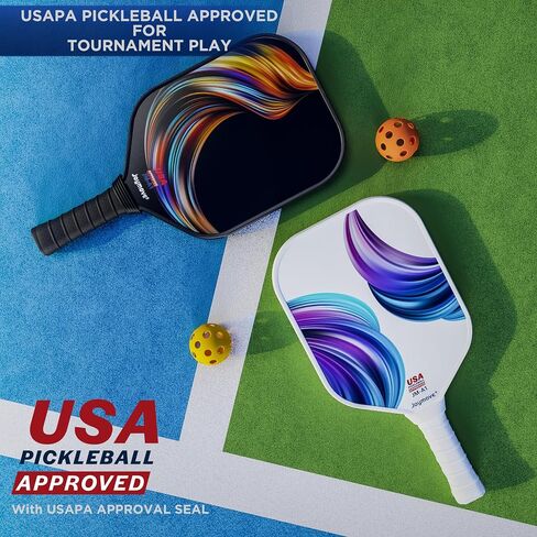 JOYMOVE Pickleball Paddles Set of 2/4/6, USAPA Approved Pickleball Paddle, Fiberglass Pickleball Set with Lightweight Pickleball Rackets,Pickleballs and Pickleball Bag, Pickleball Gifts for Beginners in Saudi Arabia