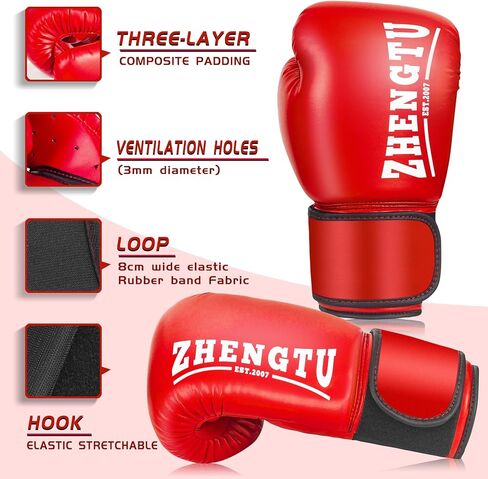 Boxing Gloves for Women, PU Leather, Muay Thai Training,Sparring,Fighting Kickboxing, Heavy Bag Gloves for Ladies,8-14 oz in Saudi Arabia