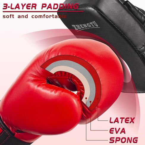 Boxing Gloves for Women, PU Leather, Muay Thai Training,Sparring,Fighting Kickboxing, Heavy Bag Gloves for Ladies,8-14 oz in Saudi Arabia
