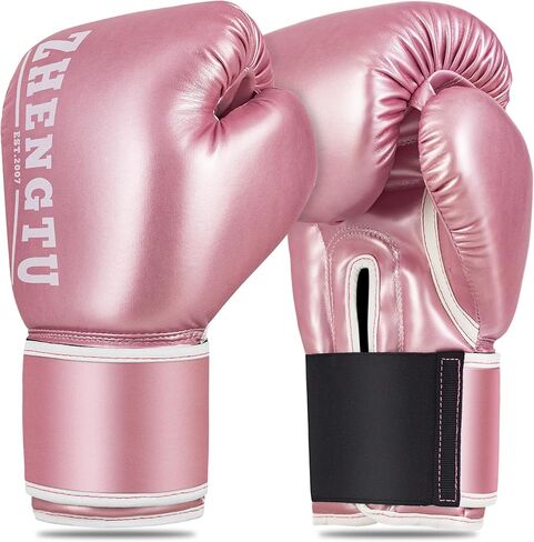 Boxing Gloves for Women, PU Leather, Muay Thai Training,Sparring,Fighting Kickboxing, Heavy Bag Gloves for Ladies,8-14 oz in Saudi Arabia