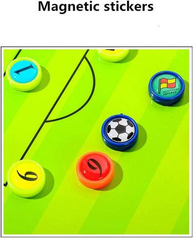 لوحة تدريب تكتيكية مغناطيسية لكرة القدم/كرة القدم، حافظة للمدرب، أداة مدرب كرة قدم قابلة للطي والمحمولة، معدات المدرب، لوحة المسح الجاف in Kuwait