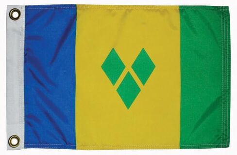 St. Vincent Flag, 12" x 18" in Saudi Arabia