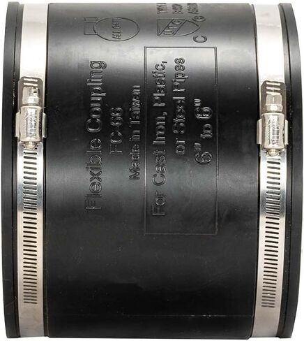 Eastman 2 x 1-1/2 Inch Flexible Coupling with Stainless Steel Clamps, 86002 in Saudi Arabia