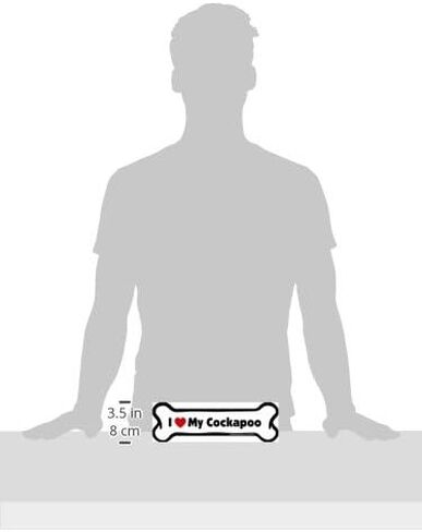 مغناطيس سيارة على شكل عظمة، أنا أحب كوكابو، 5.08 سم × 17.78 سم in Kuwait