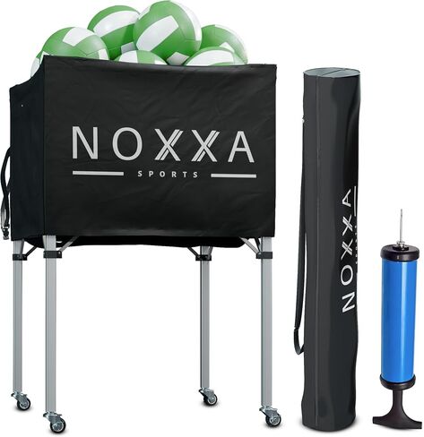 Volleyball Cart with Wheels - Portable Volleyball Ball Cart Bag on Wheels, Collapsible Sports Ball Equipment Storage Cart for Volleybal, Indoor and Outdoor. in Saudi Arabia