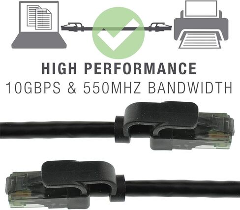 Mediabridge™ CAT6 Ethernet Patch Cable (10 ft) RJ45 Gold Plated Connectors 10gbps in Saudi Arabia