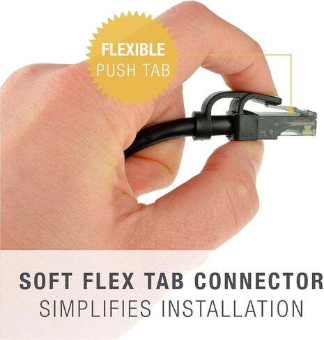 Mediabridge™ CAT6 Ethernet Patch Cable (10 ft) RJ45 Gold Plated Connectors 10gbps in Saudi Arabia