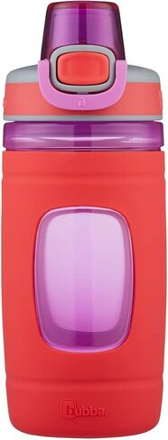 غطاء سيليكون فلو للأطفال وفم واسع من بوبا كيدز، 16 أونصة، زجاجة مياه مكونة من قطعتين، متوسطة، حجر فاتح؛ صبغ التعادل الحجري الفاتح in Kuwait