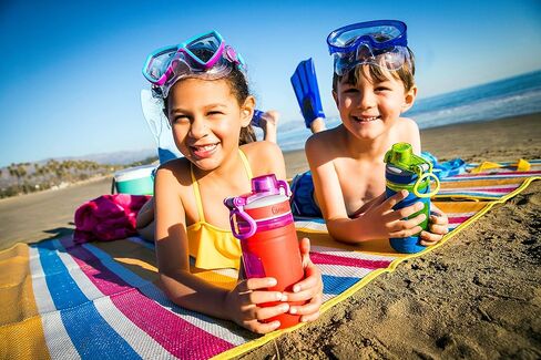 غطاء سيليكون فلو للأطفال وفم واسع من بوبا كيدز، 16 أونصة، زجاجة مياه مكونة من قطعتين، متوسطة، حجر فاتح؛ صبغ التعادل الحجري الفاتح in Kuwait