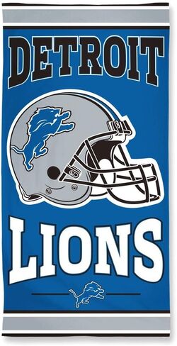 منشفة الشاطئ التفاعلية من الألياف من NFL Detroit Lions 2015، 30 × 60 in Saudi Arabia
