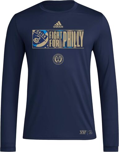 adidas Men's Philadelphia Union Long Sleeve Pre-Game T-Shirt in Saudi Arabia