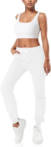 GIVON Women's Jogger Pants 9/10 Length Slim Fit Lightweight Sweat Pants with Pockets for Yoga Gym Workout Sweatpants in Saudi Arabia