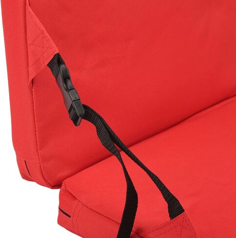 Diydeg Portable Stadium Seat Cushion, Outdoor Folding Padded Floor Chair with Back Support, Storage Pocket & Adjustable Strap, Lightweight Stadium Bleacher Seat for Sporting Events, in Saudi Arabia