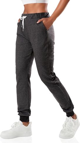 GIVON Women's Jogger Pants 9/10 Length Slim Fit Lightweight Sweat Pants with Pockets for Yoga Gym Workout Sweatpants in Saudi Arabia
