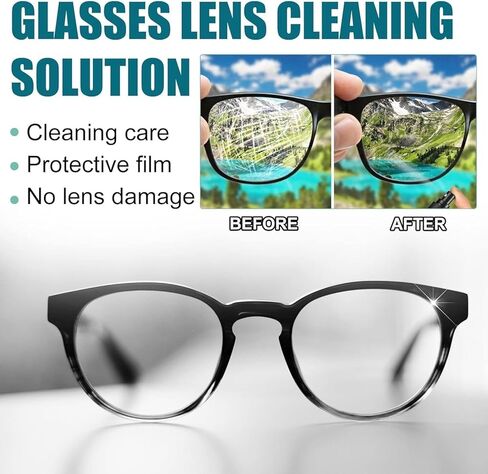 Eyeglass Scratch Remover,100ml Lens Scratch Remover,Scratch Remover for Sunglasses,Eye Glasses Cleaner Spray,for Sunglasses Screen Cleaner Tools（2PCS） in Kuwait