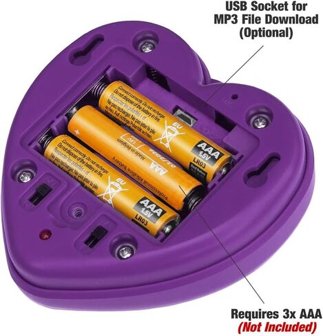 المنتجات الناطقة، زر صوت MP3 لتأكيدات القلب الأرجواني. 30 اقتباسات تحفيزية وإيجابية مسجلة مسبقًا لتحسين الصحة العقلية للأطفال. بناء احترام الذات، ومكافحة القلق وانخفاض الثقة. in Kuwait