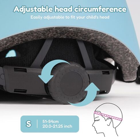 Miereirl Kids Bike Helmet Toddler Adjustable Gradient Helmet with Knee Pads Elbow Pads Wrist Guards Ventilation Multi-Sport Helmet for Skateboard Roller Skateing Bicycle Scooter in Saudi Arabia