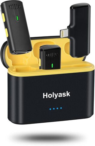 3 in 1 Wireless Microphones for iPhone, iPad, Android, Camera, USB-C Microphone, Mini Microphone with Noise Reduction - Perfect for Video Recording, Vlogging, YouTube, TikTok in Kuwait