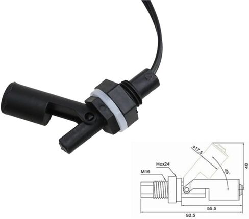 مستشعر مستوى المياه مثبت على الجانب أفقيًا لتعويم السائل مستشعر مستوى حوض السباحة لأحواض السمك مع الزراعة المائية وخزانات المياه المالحة - قطعتان in Kuwait