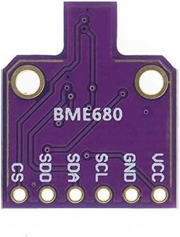 مستشعر RedTagCanada CJMCU-680 BME680، وضغط درجة الحرارة والرطوبة ومستشعر الغاز VoC وحدة لوحة القطع المتوافقة مع Arduino Raspberry Pi ESP8266 3~5VDC in Kuwait