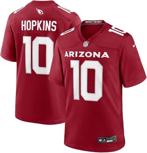 Nike Deandre Hopkins Arizona Cardinals NFL Kids Youth 8-20 Red On-Field Game Day Jersey (US, Numeric, 14, 16, Regular, Red) in Saudi Arabia