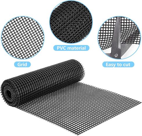 1 Roll Ski Board Protective Mesh-Cuttable Snowboard Skin Mesh Protector-Black Ski Skins Net for Prevent Snow and Ice from Sticking or Freezing The Skis in Saudi Arabia